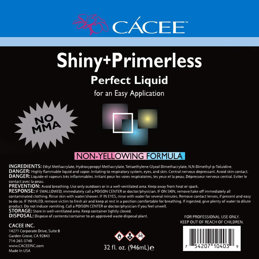 Cacee monomer liquid with pour spout enables controlled, clean nail sessions