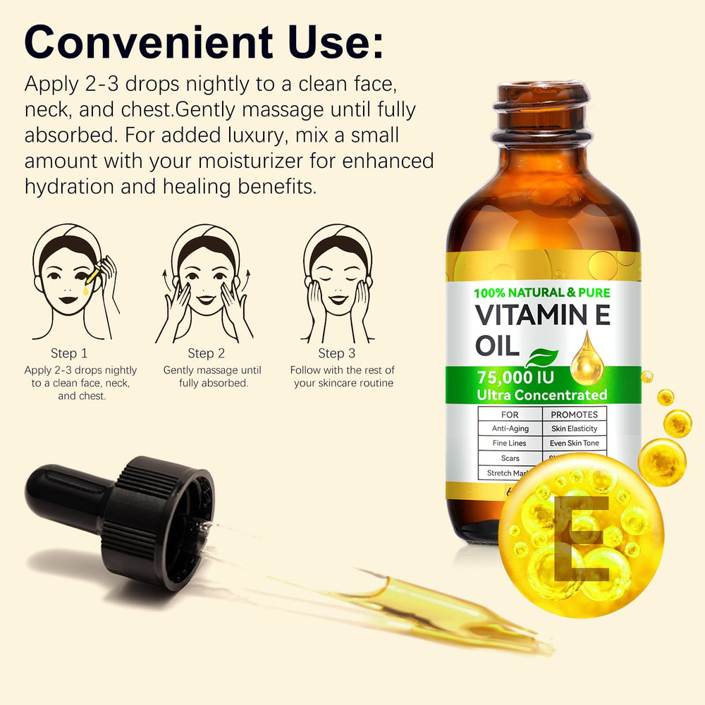 Cacukn Vitamin E Oil bath use for a nourishing spa-like experience