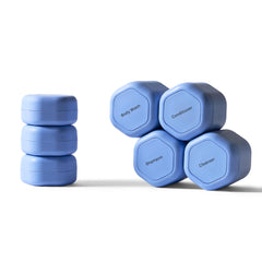 Cadence daily routine capsule set with labeled tiles for organized packing.