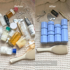 Cadence TSA-approved containers fit cabin luggage with ease.