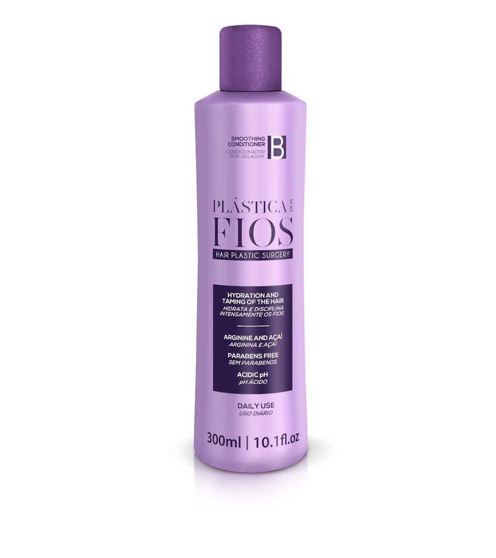 CADIVEU Plastica Dos Fios Smoothing Set display emphasizing full treatment routine