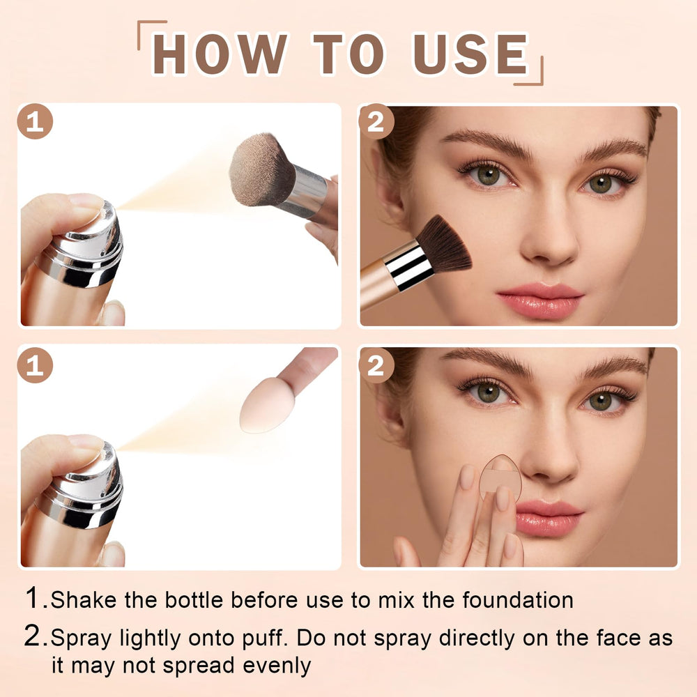 CAHIUYOA powder-puff blending for smooth, natural finishes.