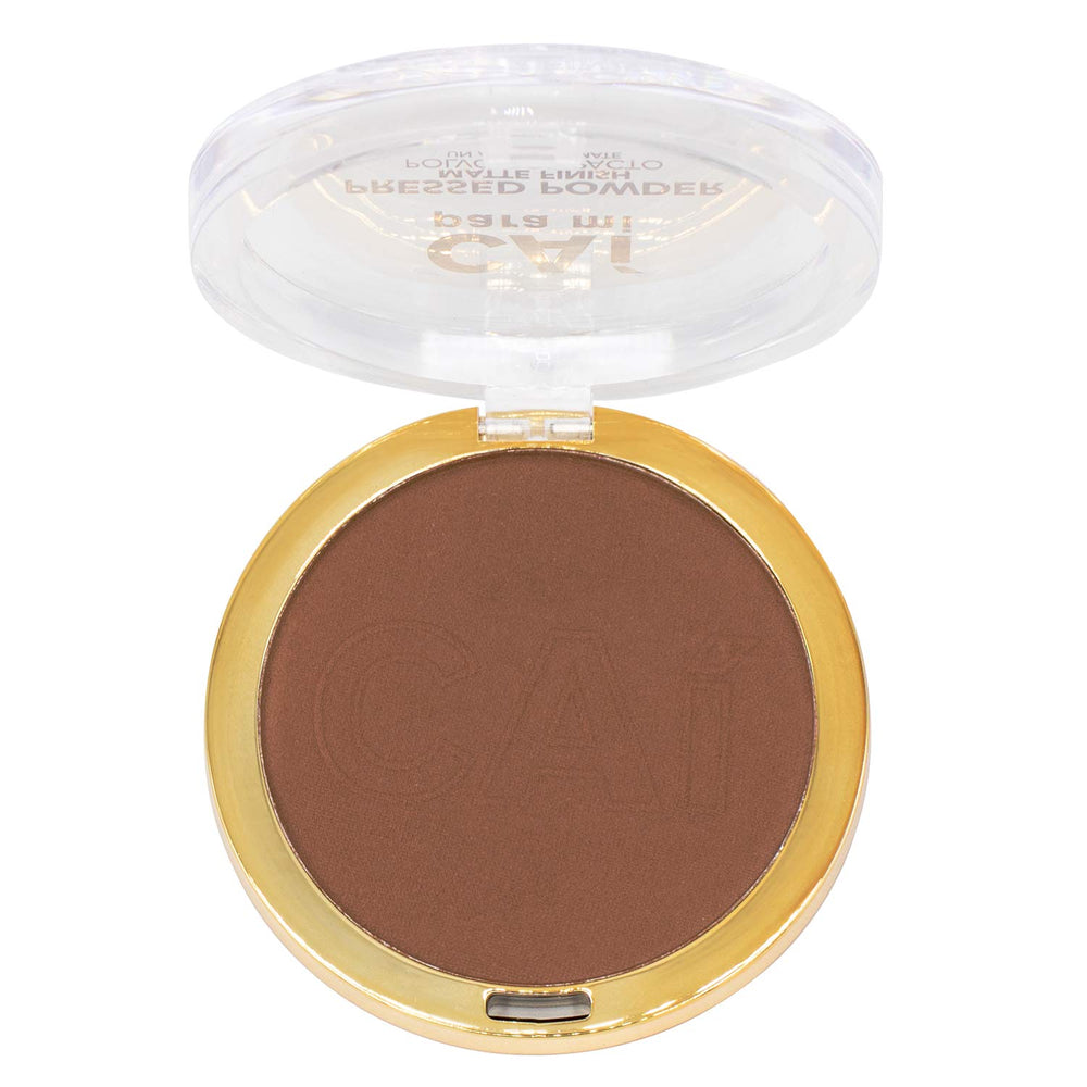 CAI Para Mi pressed powder Mocha on skin with balanced coverage