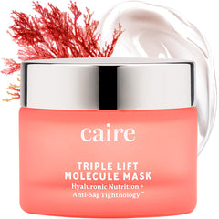 Caire Beauty Hyaluronic acid gel mask face application shows lift-ready hydration