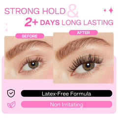 CALAILIS 48-hour hold for reliable lash clusters without touch-ups
