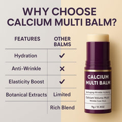 Calcium Multi Balm hydration-boost for long-lasting moisture throughout the day.