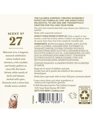 Caldrea Gilded Balsam Birch foaming lather showcases a fragrant cleansing experience.