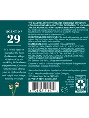 Caldrea hand wash bottle featuring juniper laurel mint scent for fresh hands.