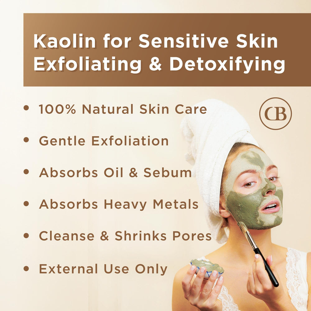 California Biology Kaolin Clay Body Scrub exfoliates and detoxifies for smoother skin.