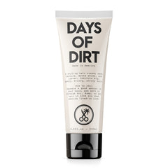 California Born Days of Dirt bottle pour for quick, no-hold texture.