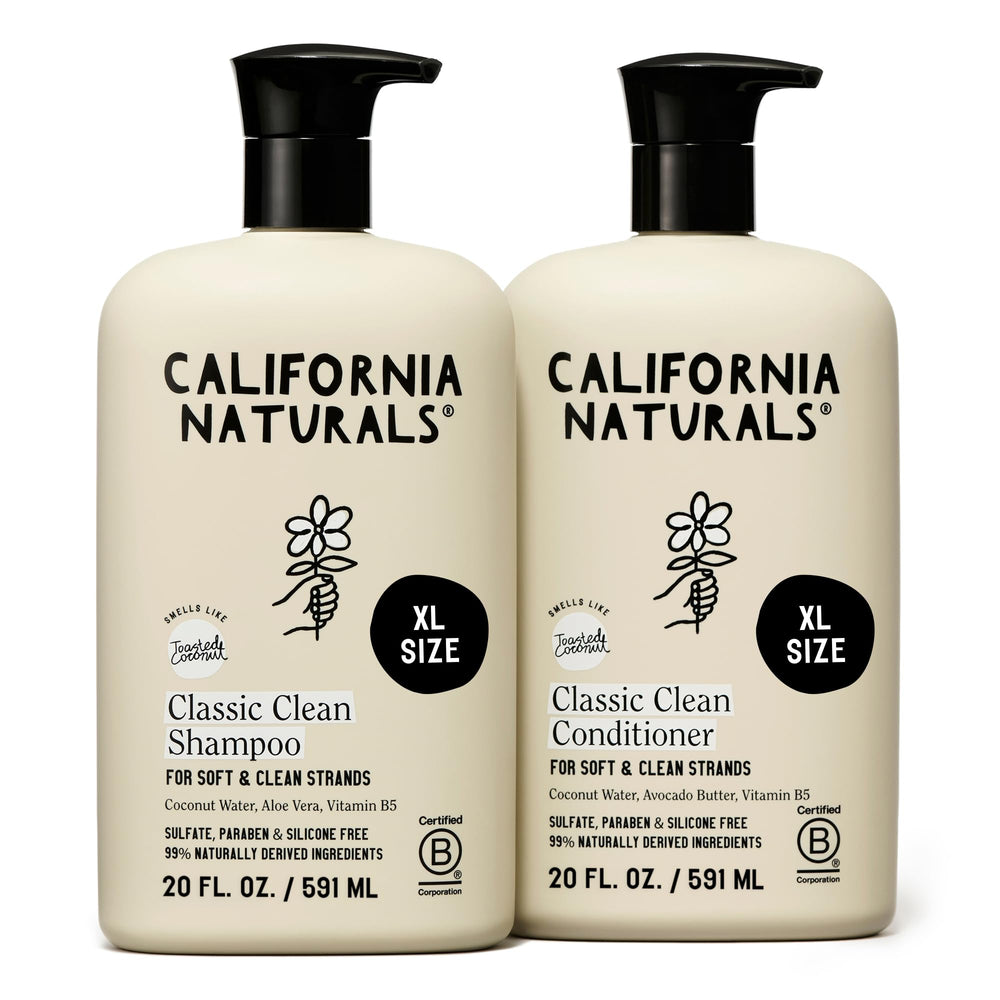 California Naturals coconut shampoo bottle with tropical coconut scent for daily cleansing