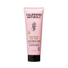 California Naturals Deep Repair Hair Mask jar closeup showing creamy hydration for soft, shiny hair.