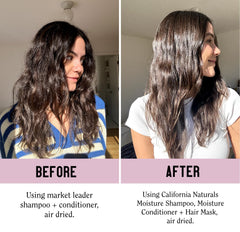 Rose Garden scent suggests a pleasant daily hair care ritual.