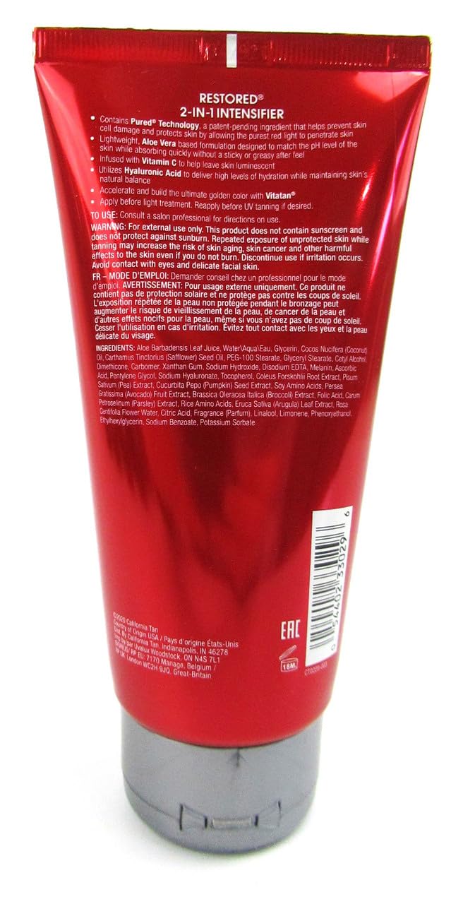 Restored 2-in-1 used during daily skincare and tanning routine.
