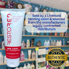 Vitamin C brightening component in California Tan Restored 2-in-1 lotion.