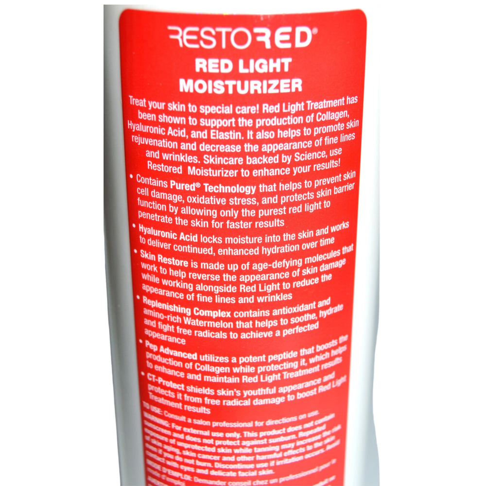 California Tan Restored Moisturizer applied cream demonstrates quick absorption after cleansing.