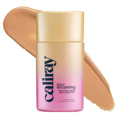 Caliray Freedreaming The 6 skin tint bottle shows soft-blur finish for radiant complexion.
