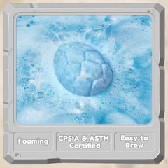 CalmNFiz educational dinosaurs inside each bomb spark learning during baths.