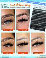 Calphdiar easy application no mess for natural-looking DIY lashes
