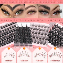 Calphdiar 14mm lash clusters for moderate drama