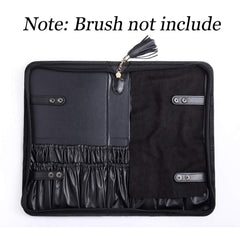 Camdeez Rownyeon interior with brushes shows spacious elastic pockets for up to 40 brushes.