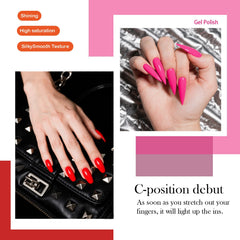 Camila neon nude gel polish bottle for elegant everyday nails.