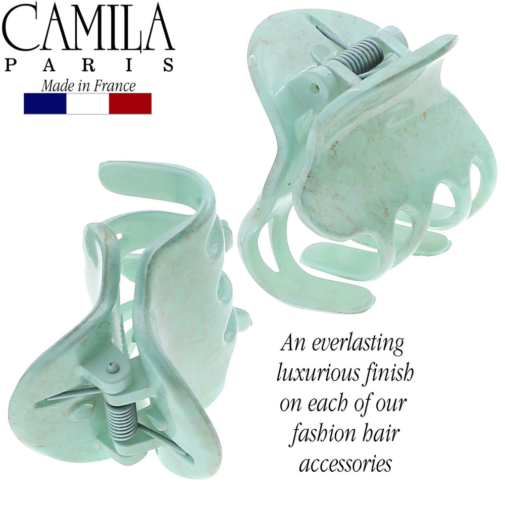 Camila Paris CP3088 mint clip cellulose acetate texture for durability.