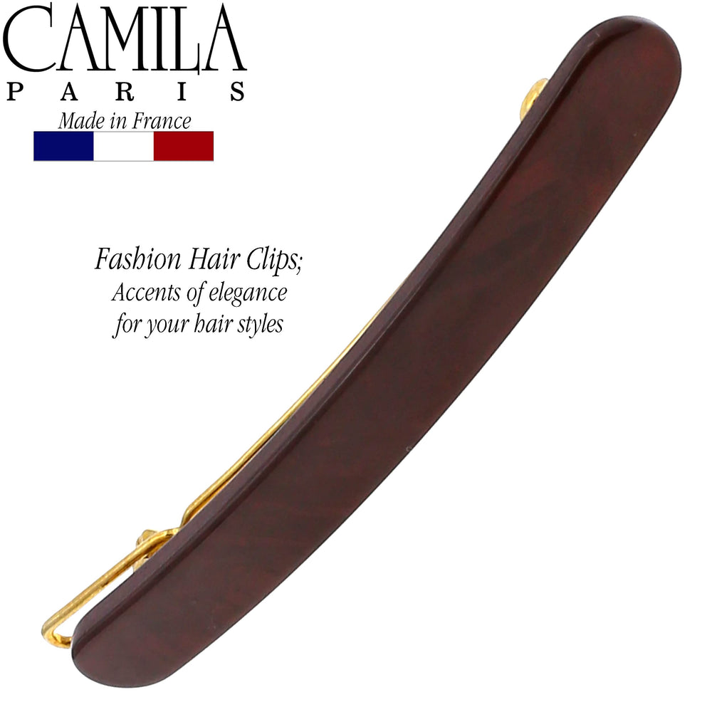 Camila Paris CP3283 side-slide barrette closeup showcases premium craftsmanship and a secure grip.