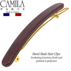 Camila Paris CP3283 strong-spring barrette ensures reliable hold without tugging.