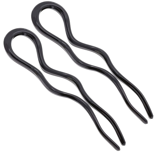 Camila Paris CP3285-2 French Twist Stick Hair Fork 5-inch in black secures elegant updos.