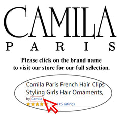 Easy updo with Camila Paris CP3323 oval barrette for quick styling