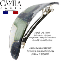 Close-up of Camila Paris CP3325 automatic clasp delivering secure grip.