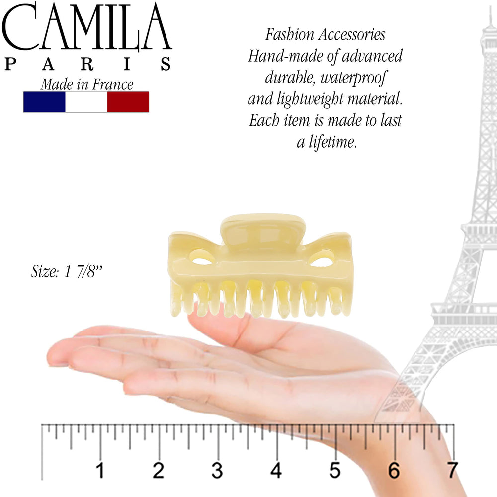 Camila Paris CP3512 cream clips on a bun demonstrate elegant, durable daily wear