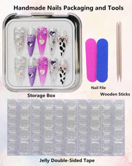 CAMILCY hand-painted design nails deliver salon-style artistry at home.
