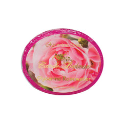 Camille Beckman glycerine rosewater bar soap packaging showing gentle cleansing for sensitive skin.