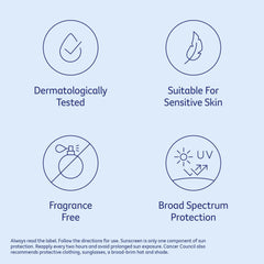Cancer Council SPF50+ Day Wear enduring during activity, illustrating 4-hour water resistance.