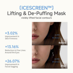Candorlov CDL Icy Puff Mask with glacier water imagery for hydration