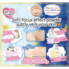 CANMAKE Secret Beauty Powder's moisturizing agents keep skin feeling hydrated and comfortable.