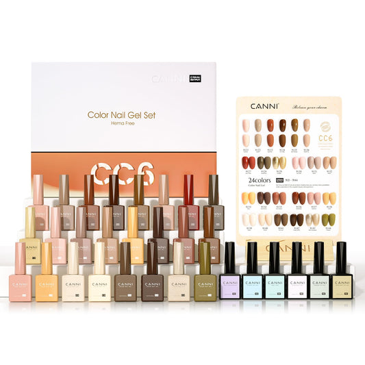 CANNI 30-piece gel set packaging highlights value and at-home nail care safety