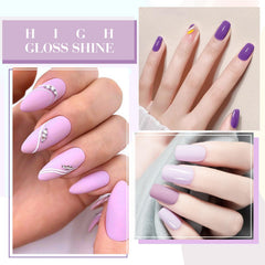 CANNI angled brush applying color for smooth, even nails at home