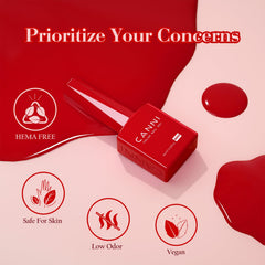 CANNI base and top coat ready for durable gel manicures at home or in salon