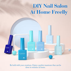 CANNI Aquarius ocean-swatches display the vibrant shade ideal for summer manicures