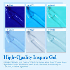 CANNI nail finish after base and top coat appears smooth and durable