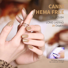 CANNI wide brush enables smooth, even application on nails