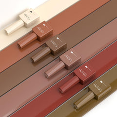 CANNI Brown Nude gel color swatch close‑up for easy color selection.