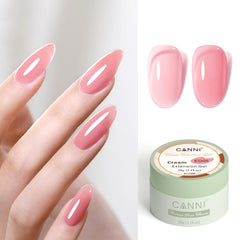 CANNI Builder Gel nail extension demo showing smooth application.
