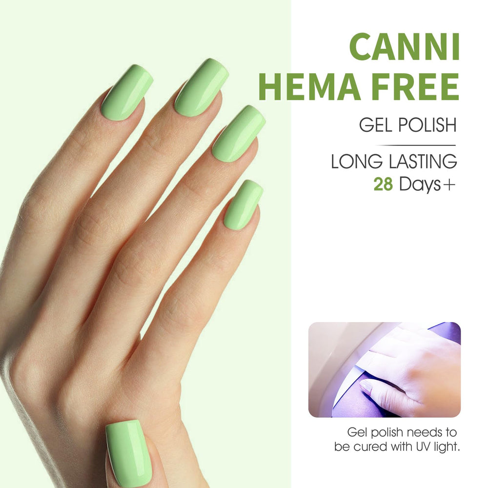 CANNI long-lasting gel polish delivers lasting shine with proper application