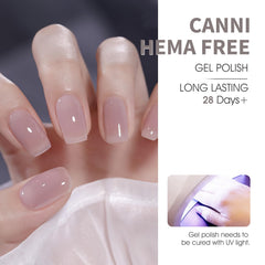 CANNI Jelly Nude kit contents for at‑home gel nails