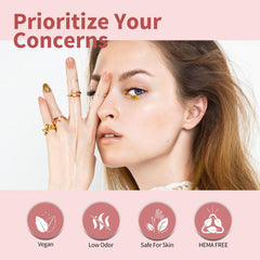 CANNI Jelly Nude Pink application close-up demonstrates smooth glide for salon-grade results at home.