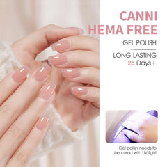 CANNI Jelly Nude Pink gel LED lamp speeds curing for quick results
